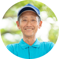 副業のフードデリバリーで利用している新宿区/50代男性のイメージ画像